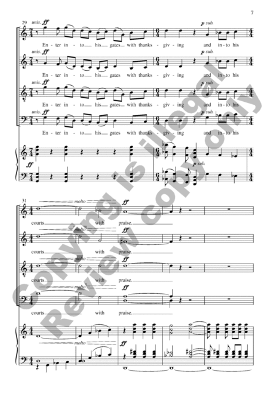 Make a Joyful Noise 4-Part scores gallery preview page 6
