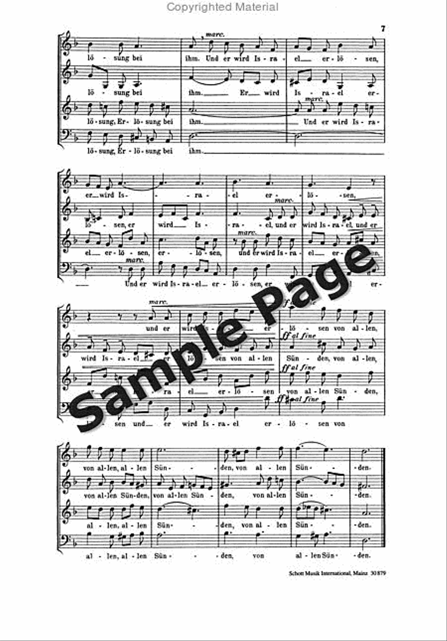 Psalm 130 4-Part scores gallery preview page 8