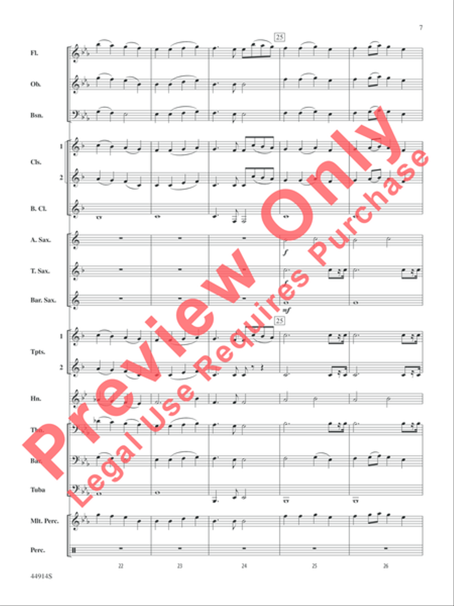 Ode to a Flash Mob Ode to a Flash Mob Concert Band scores gallery preview page 7