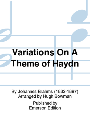 Book cover for Variations On A Theme Of Haydn
