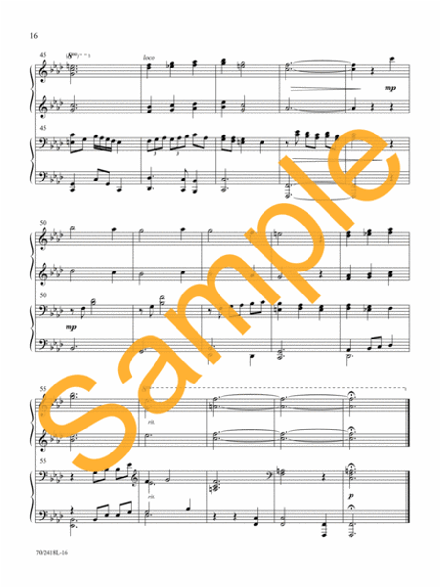The Angels Sing The Angels Sing Piano Duet scores gallery preview page 15