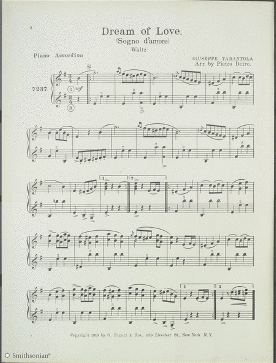 Dream Of Love Piano scores gallery preview page 2