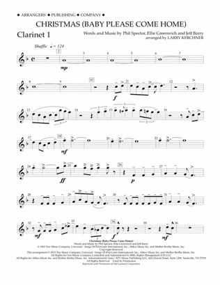 Christmas (Baby Please Come Home) - Bb Clarinet 1