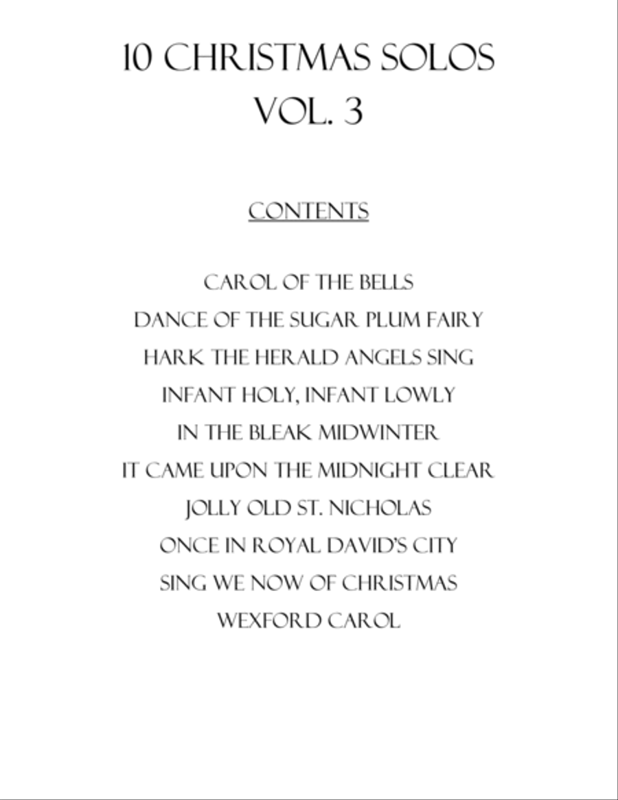10 Christmas Solos for Flute with Piano Accompaniment (Vol. 3) Flute Solo scores gallery preview page 2