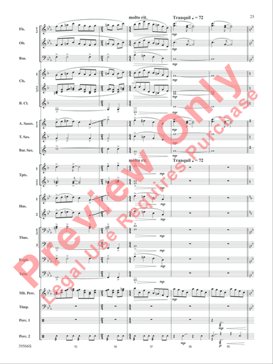 At the Movies with Danny Elfman Concert Band scores gallery preview page 26