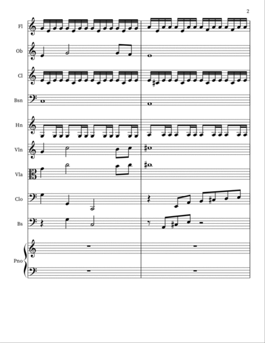 Mystical Orchestra Sketch Orchestra scores gallery preview page 2