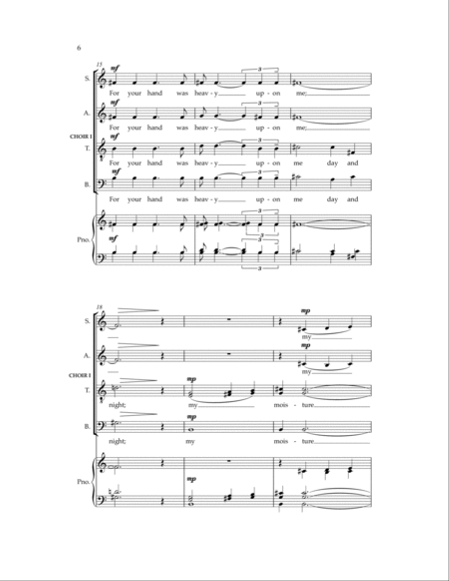 Beati Quorum Remissae 4-Part scores gallery preview page 5