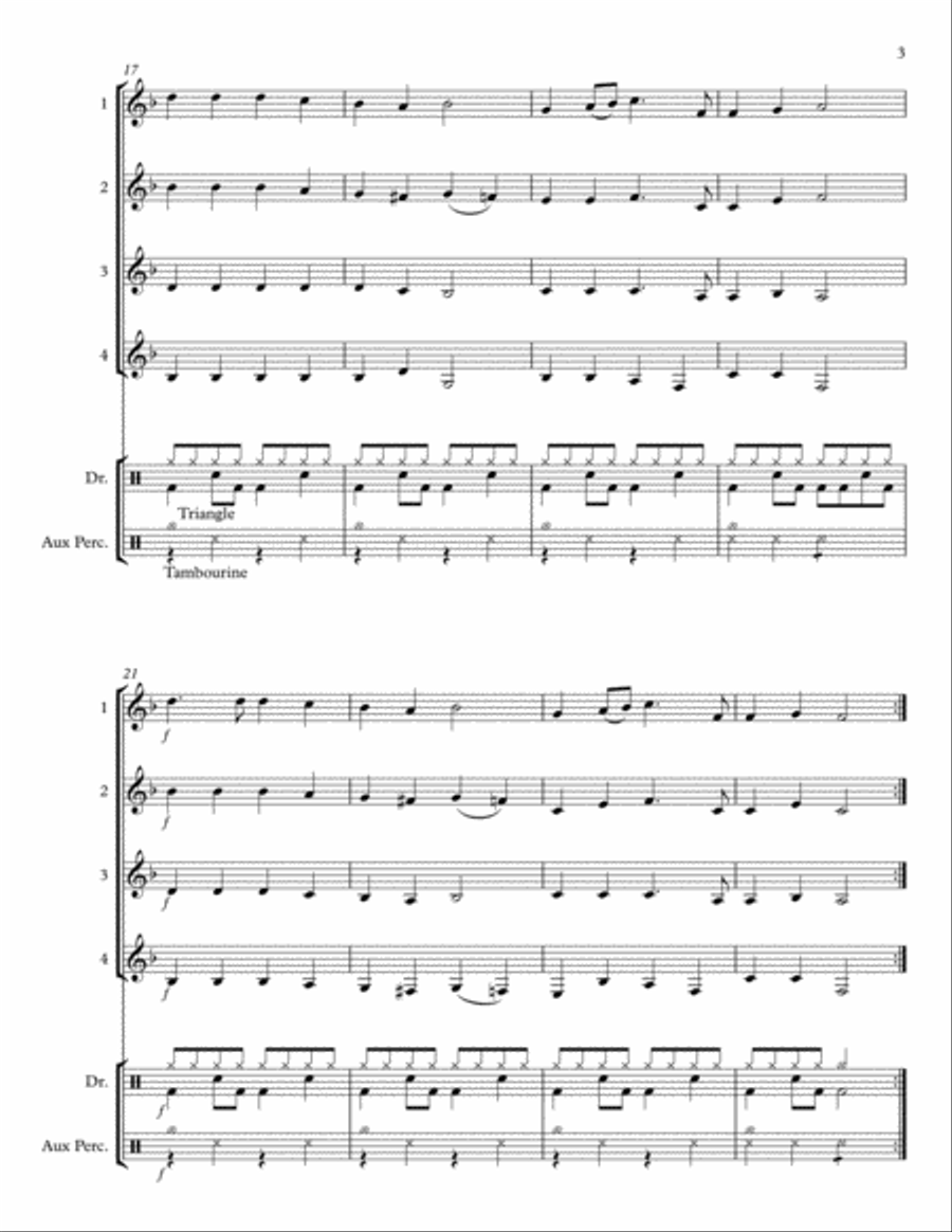 Hark! The Herald Angels Sing Full Orchestra scores gallery preview page 3