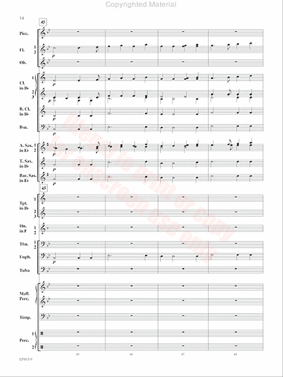 Crown and Scepter Concert Band scores gallery preview page 15