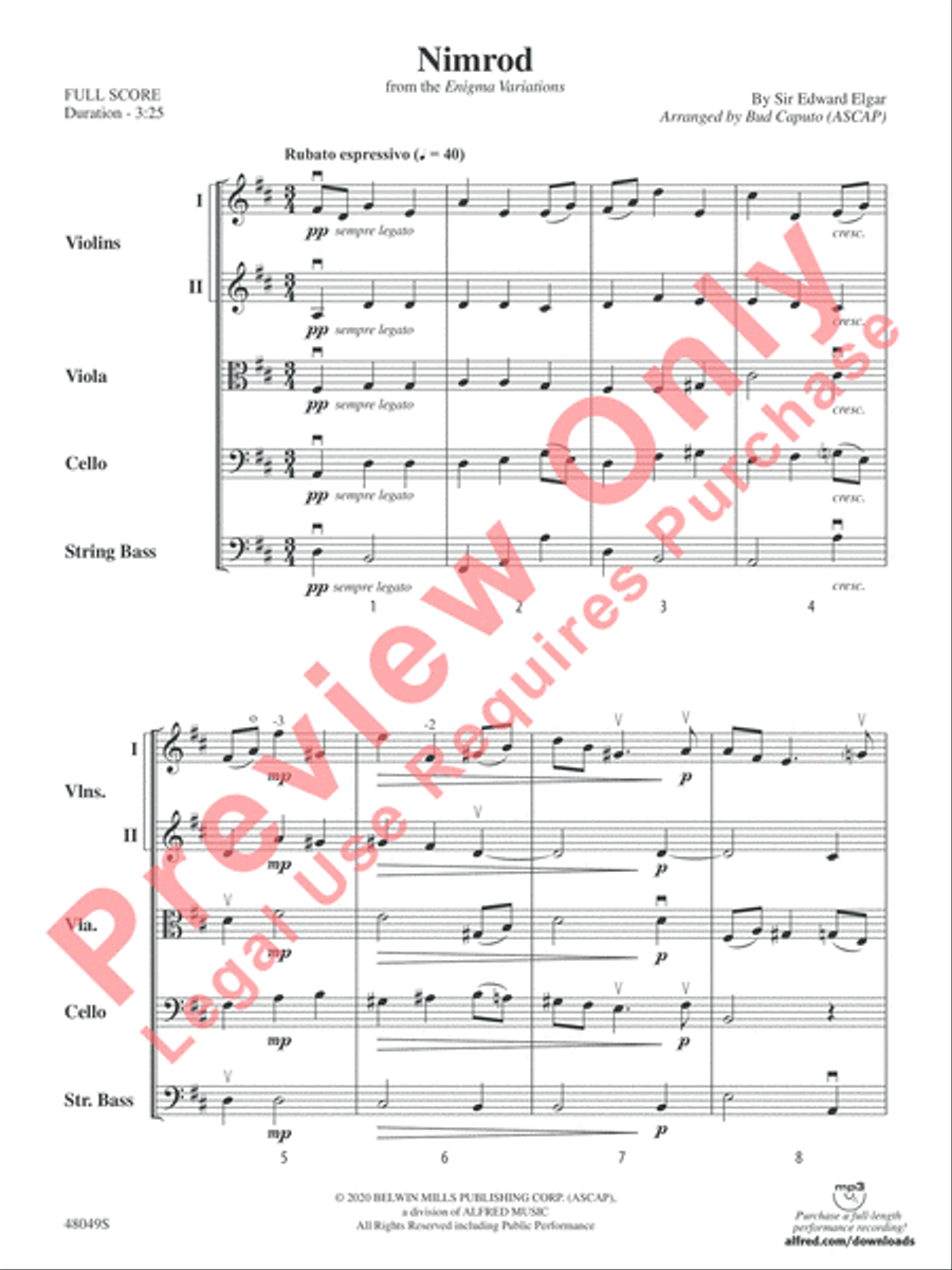 Nimrod Nimrod String Orchestra scores gallery preview page 4