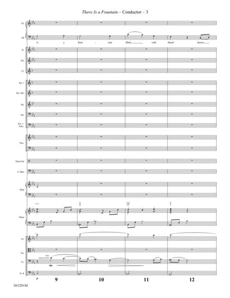 There Is a Fountain - Full Orchestral Score and Parts