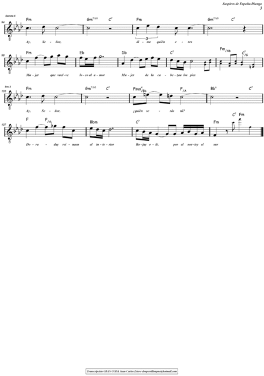 Suspiros De Espana Piano scores gallery preview page 3