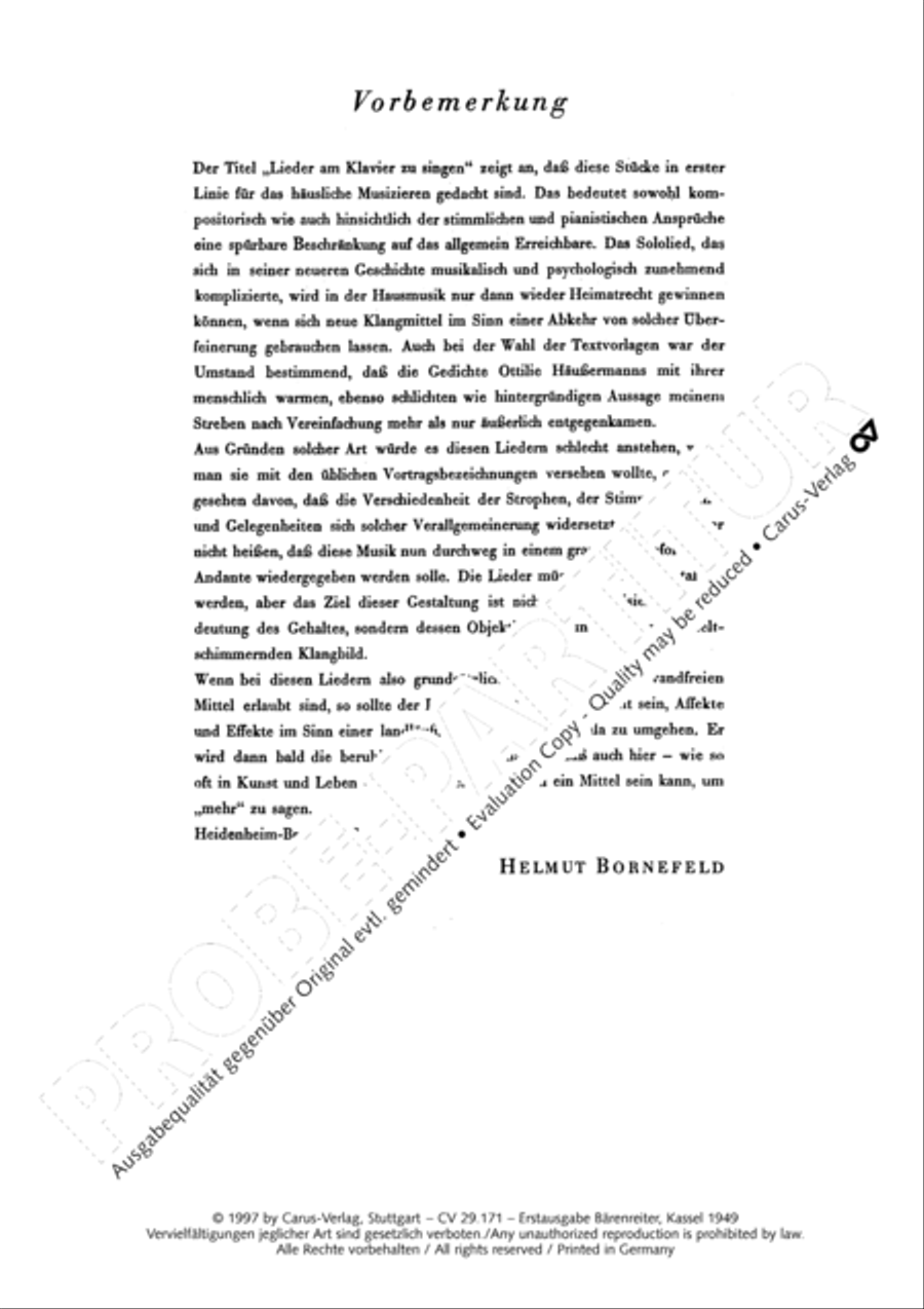 Lieder am Klavier zu singen Choir scores gallery preview page 5