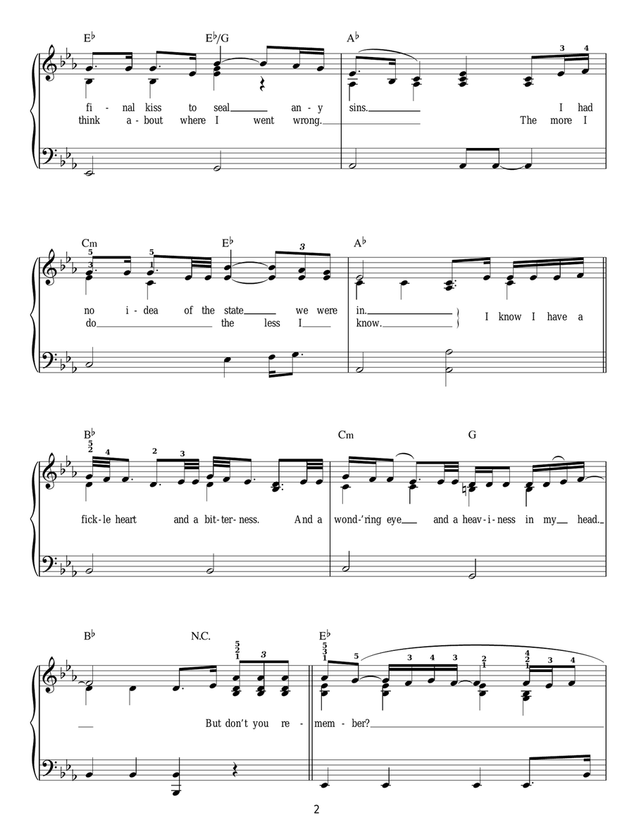 Don't You Remember Voice scores gallery preview page 2