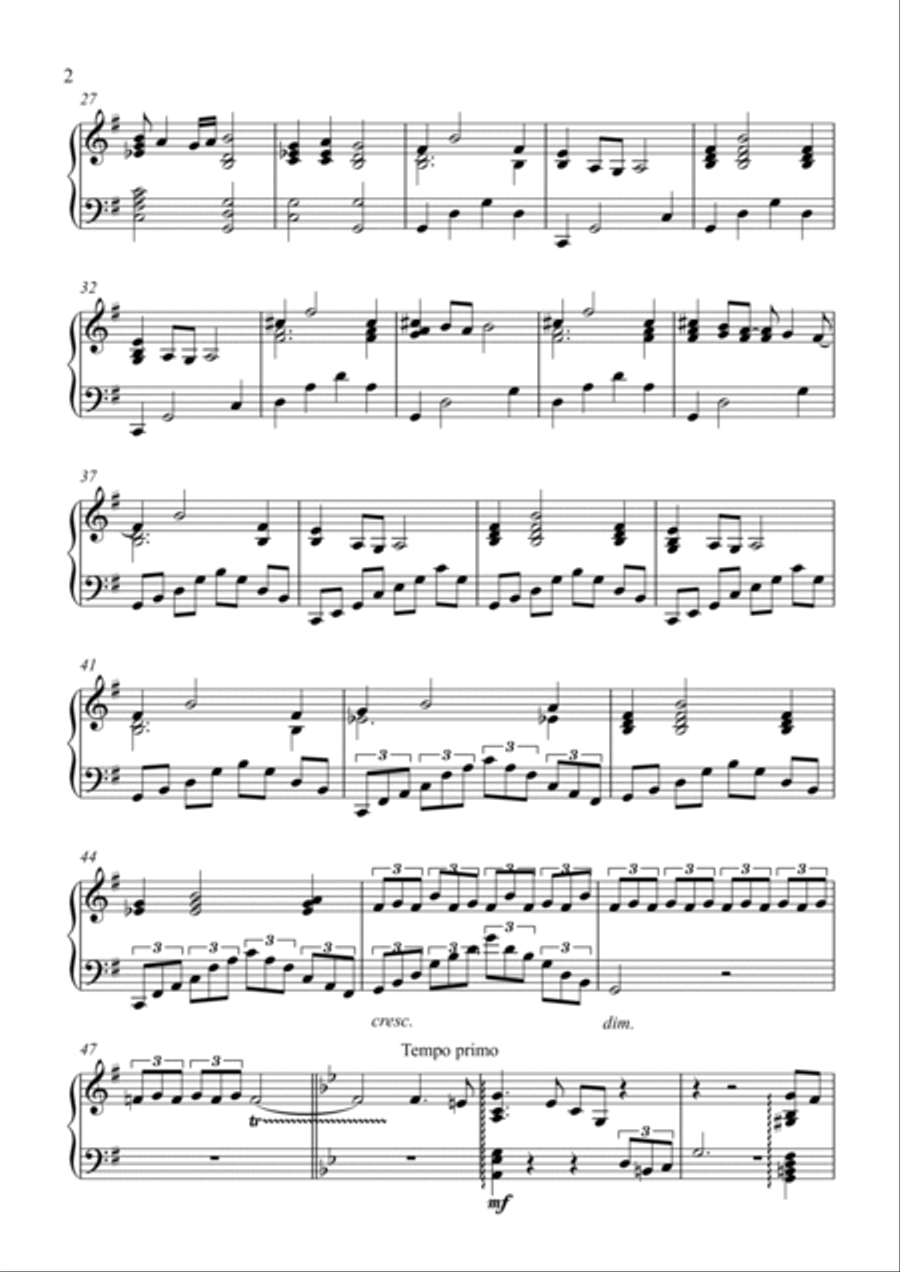 A hint of Debussy... A hint of Debussy... Piano Solo scores gallery preview page 2