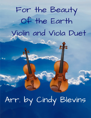 Book cover for For the Beauty of the Earth, for Violin and Viola Duet