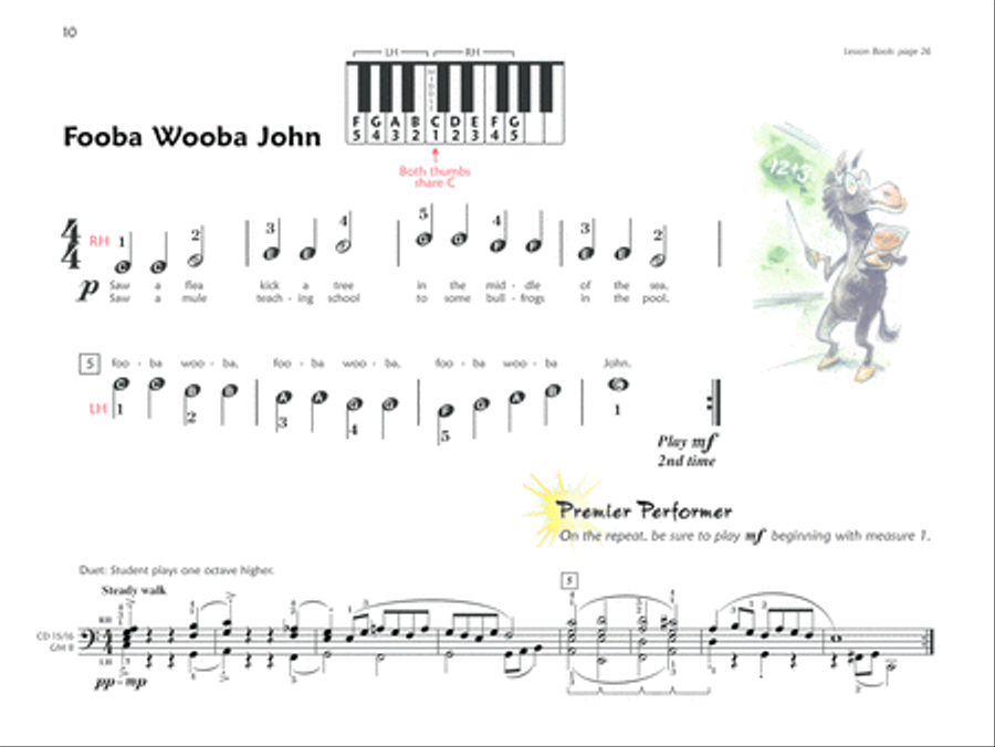 Premier Piano Course Performance, Book 1A Piano Method scores gallery preview page 7