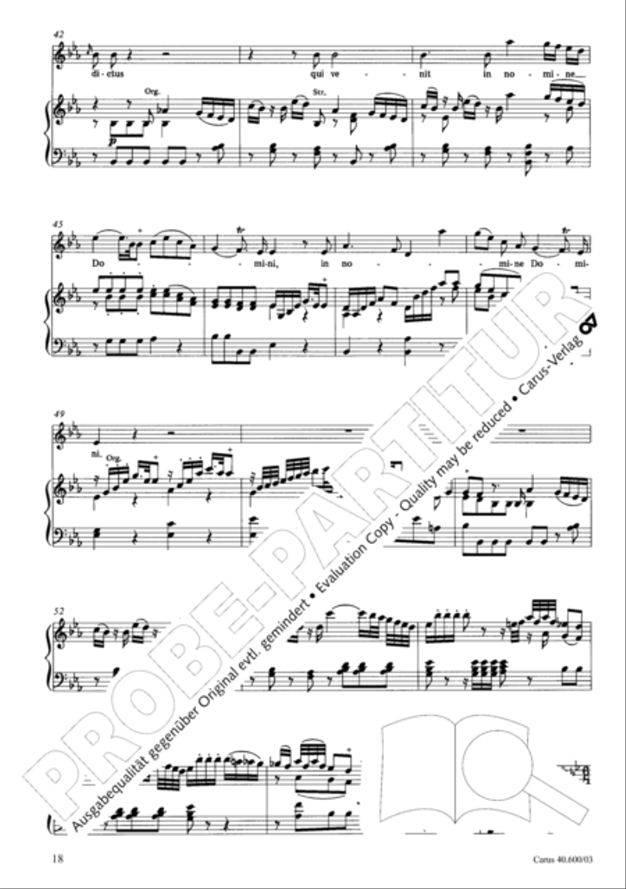 Missa brevis Sti. Joannis de Deo (Kleine Orgelsolomesse) 4-Part scores gallery preview page 23