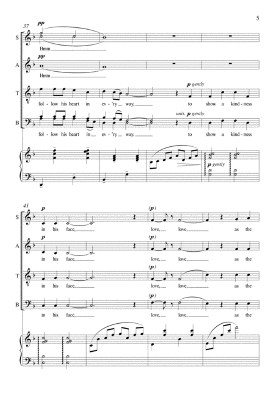 She Walks in Beauty from Love Shall Live Forever Divisi scores gallery preview page 4