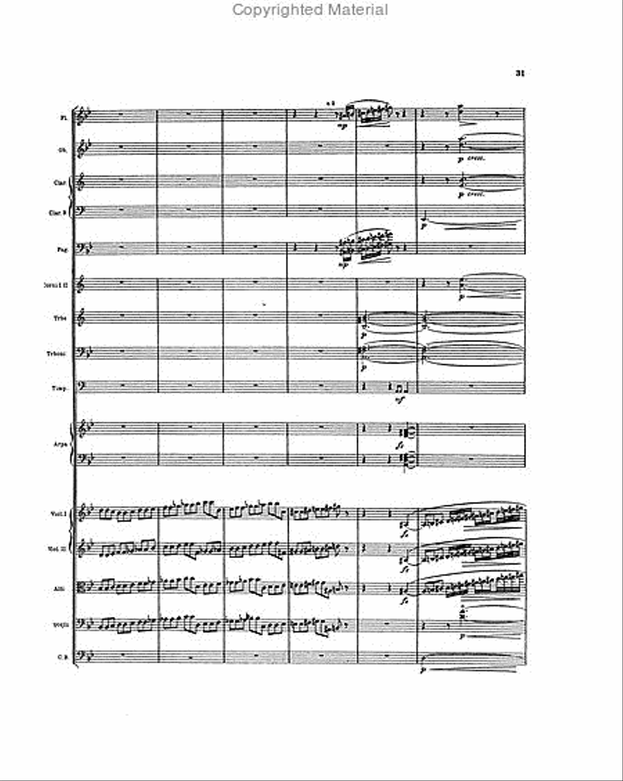 Sibelius Symphony No. 6 Op. 104 Mini Score