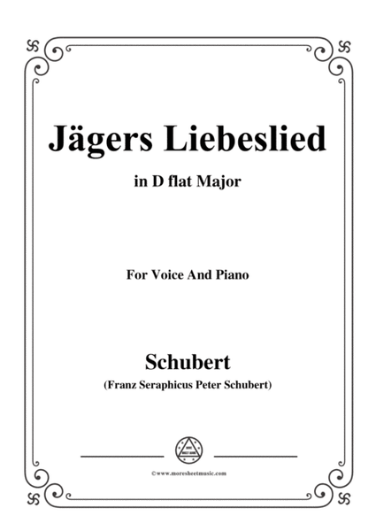 Schubert-Jägers Liebeslied,Op.96 No.2,in D flat Major,for Voice&Piano image number null