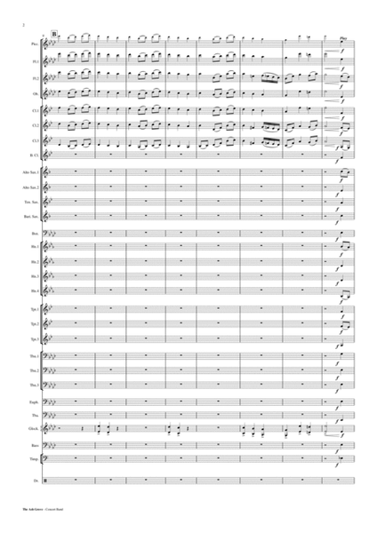 The Ash Grove - Concert Band Score and Parts PDF image number null