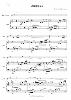 Octatonica for alto clarinet and piano