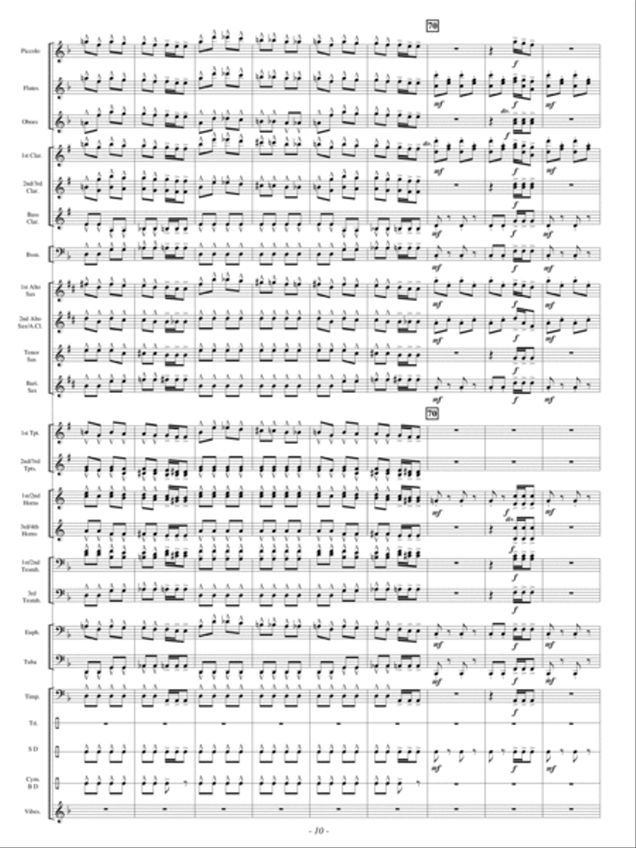 Festive Dance from Faust by Charles Francois Gounod Concert Band - Sheet Music page 9
