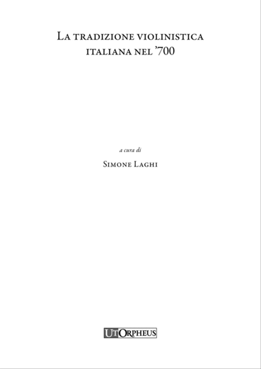 La tradizione violinistica italiana nel ’700 Violin scores gallery preview page 4