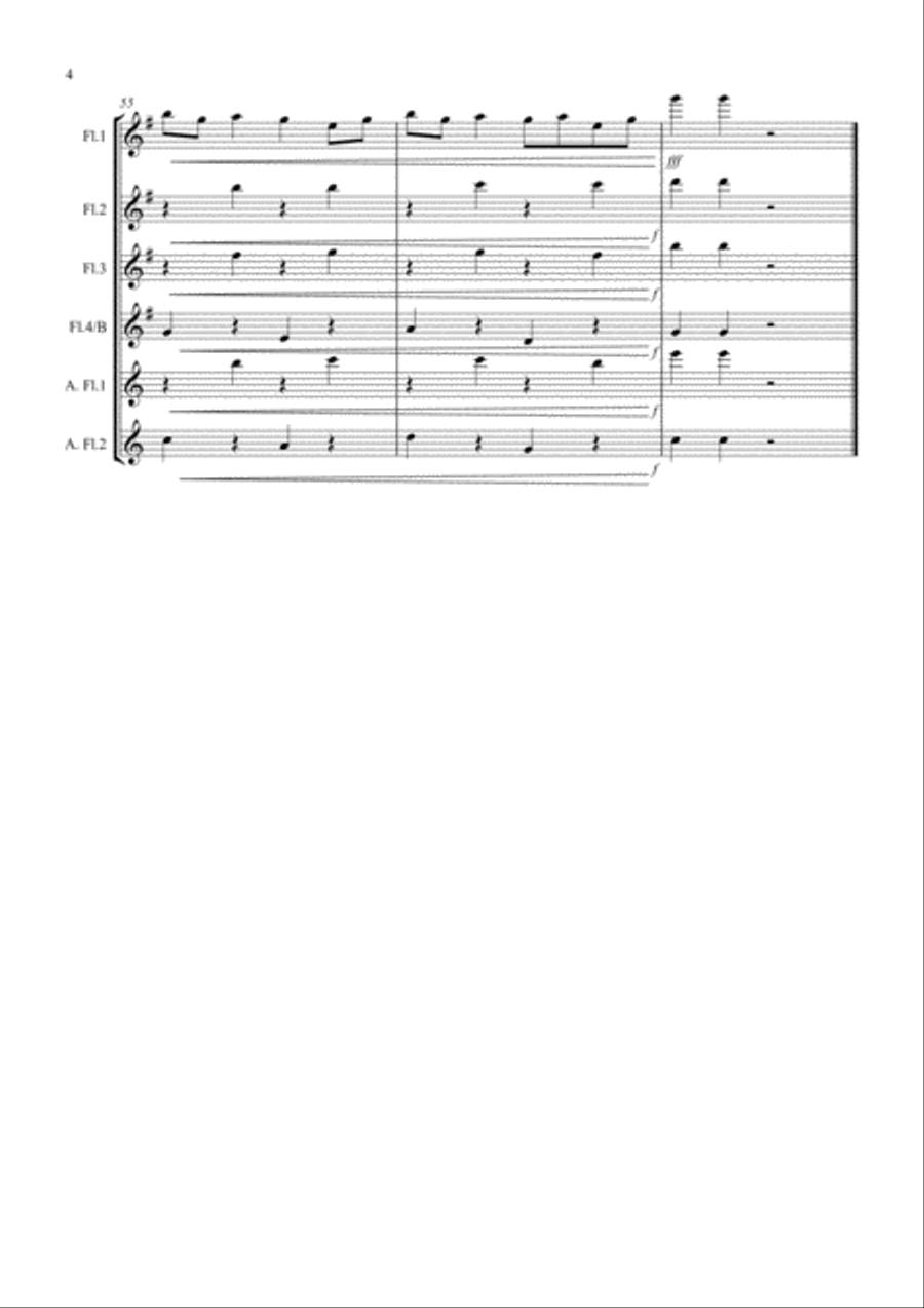 Singin' In The Rain Singin' In The Rain Flute Solo scores gallery preview page 4