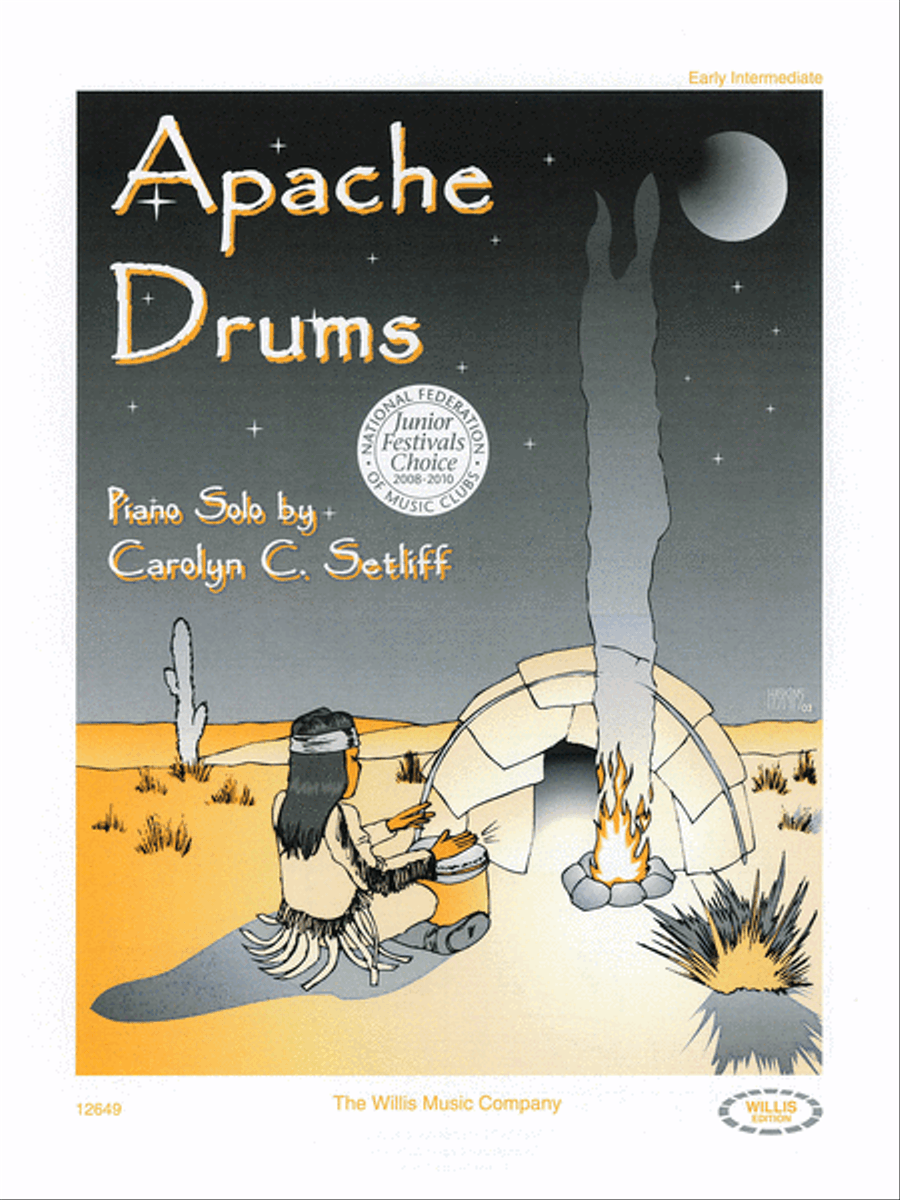 Apache Drums Easy Piano scores gallery preview page 1