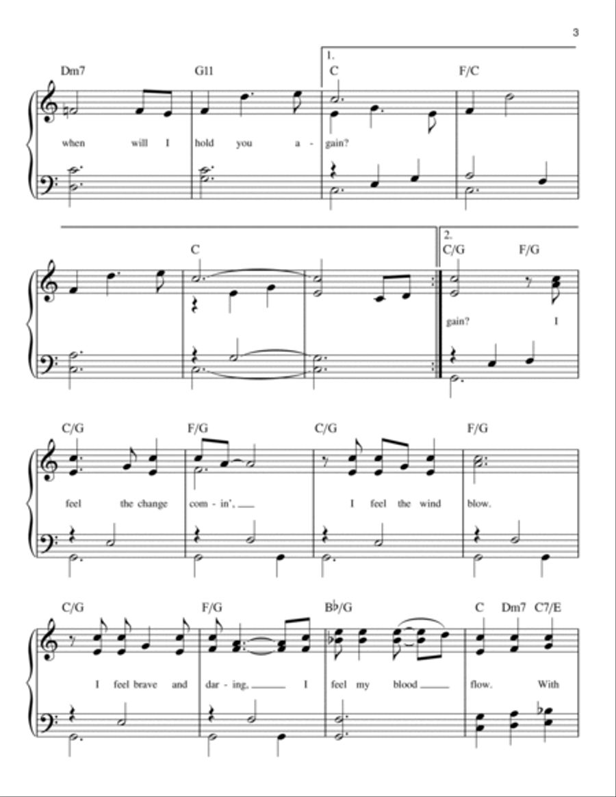 Weekend In New England Easy Piano scores gallery preview page 3