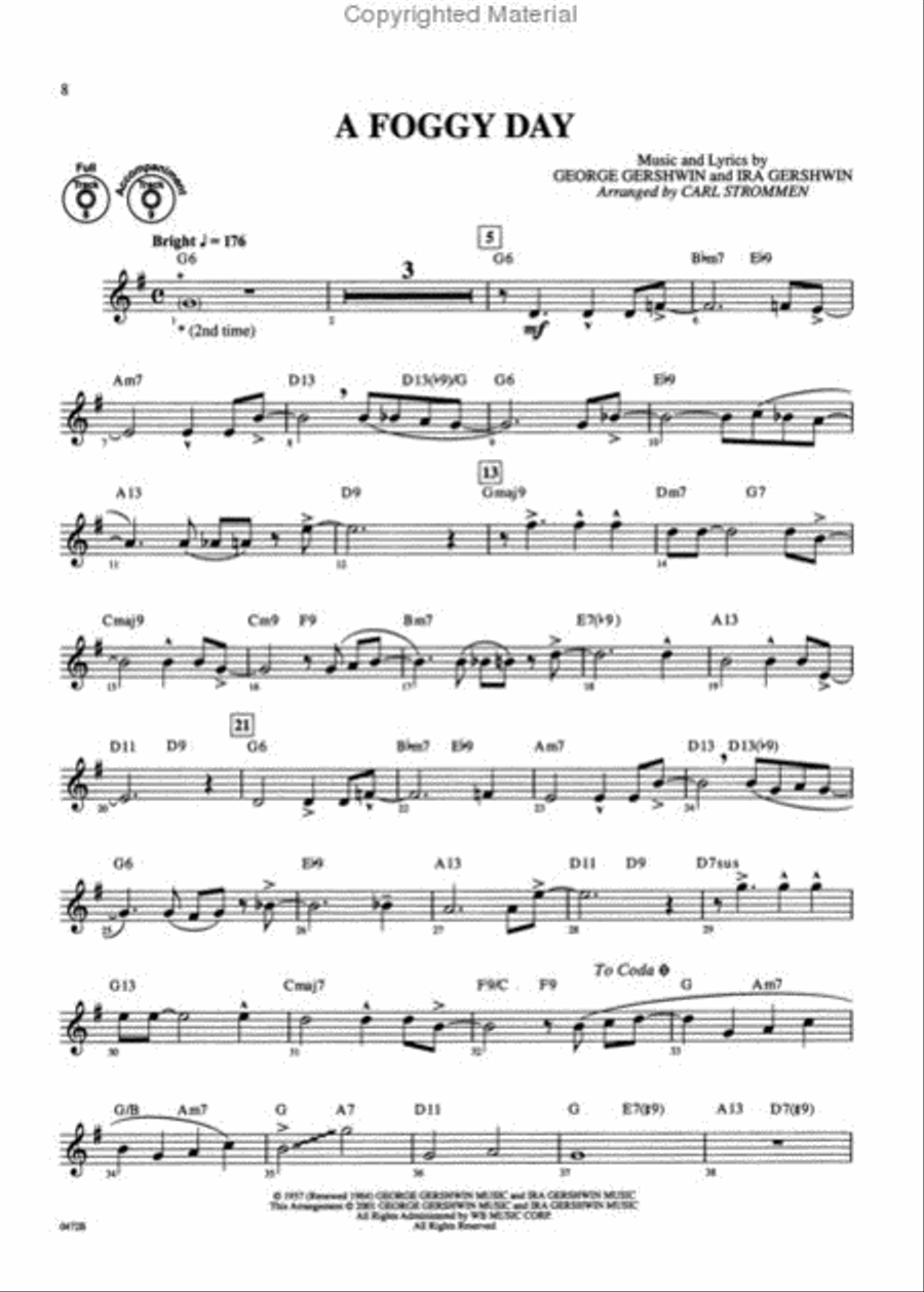 Gershwin by Special Arrangement Clarinet Solo scores gallery preview page 4