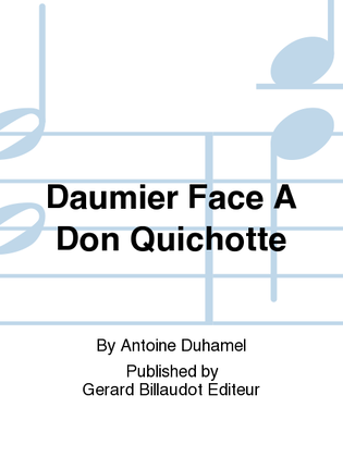 Book cover for Daumier face a Don Quichotte