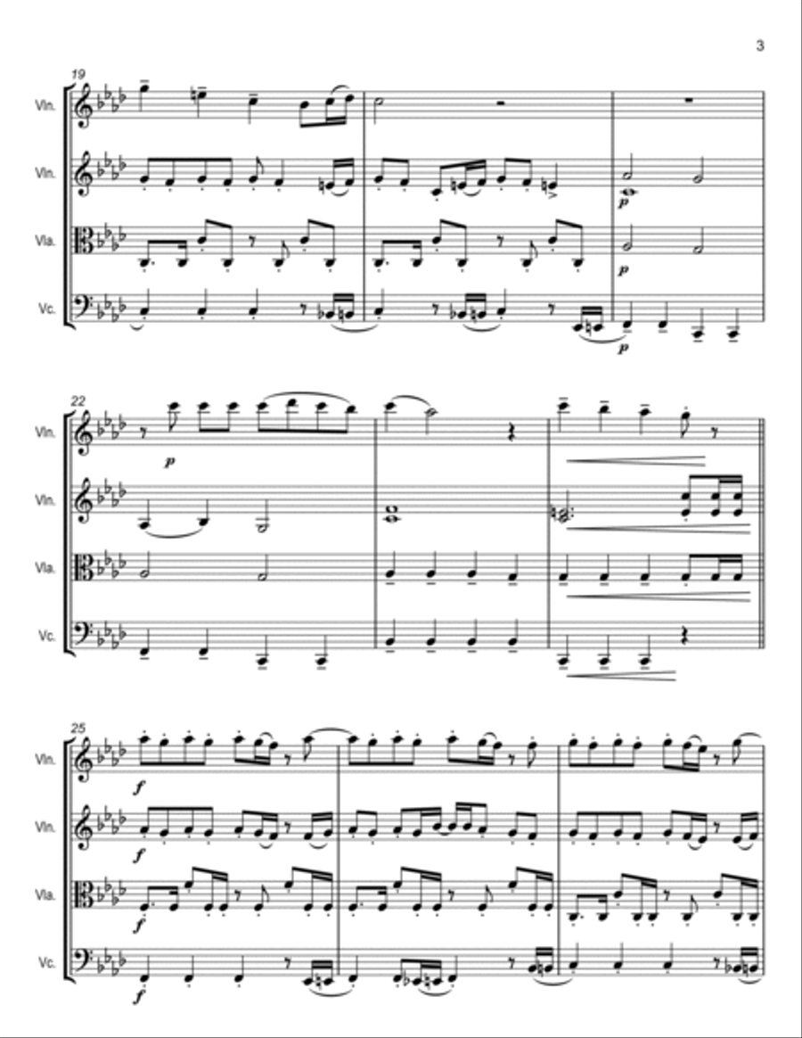 Training Season String Quartet scores gallery preview page 3