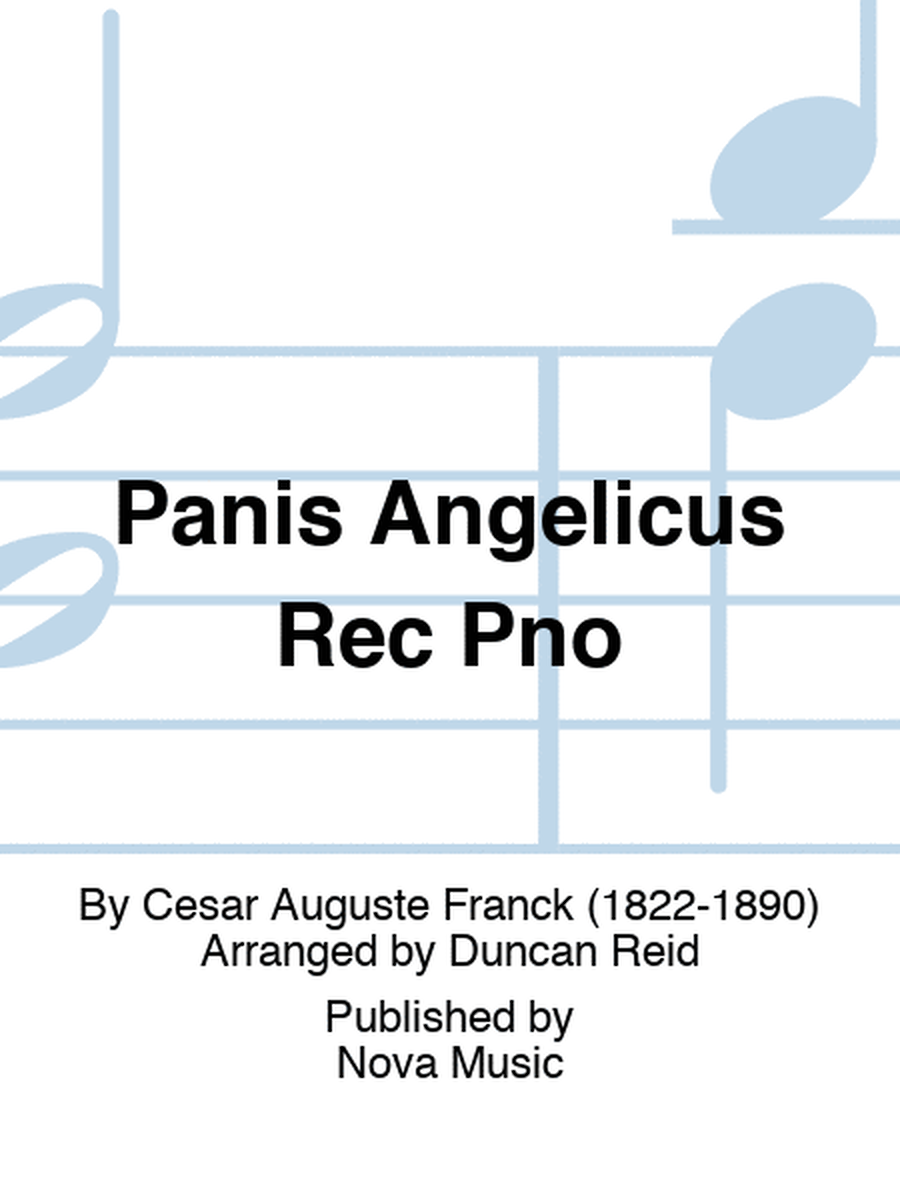 Panis Angelicus Rec Pno