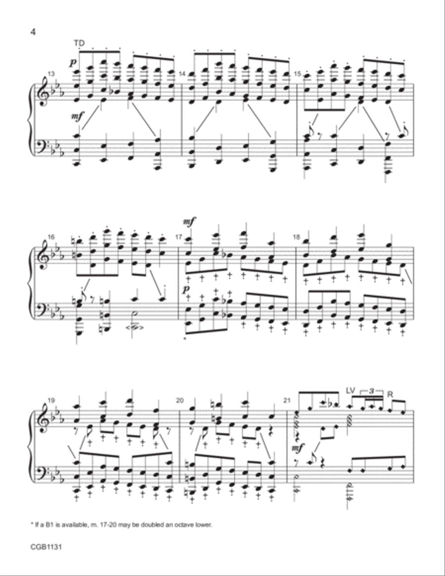 Passacaille (5-7 octaves) Handbell Choir scores gallery preview page 4