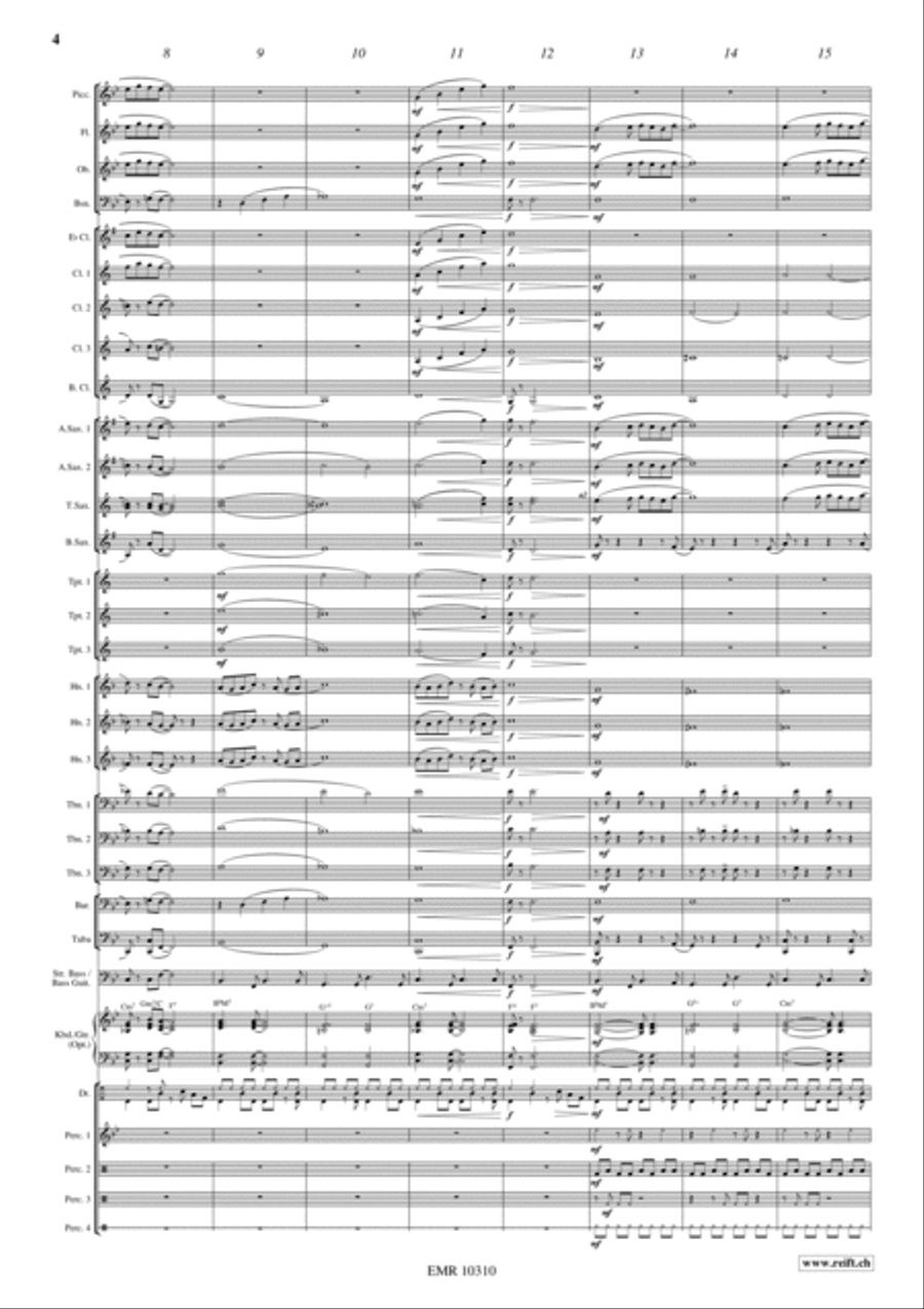 Sentimental Bossa Sentimental Bossa Concert Band scores gallery preview page 5