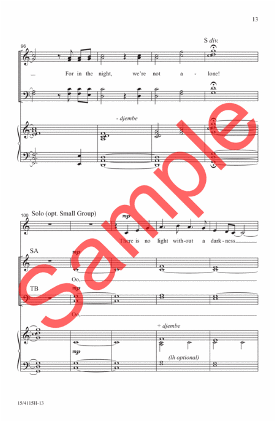Let Me Believe Let Me Believe 4-Part scores gallery preview page 13