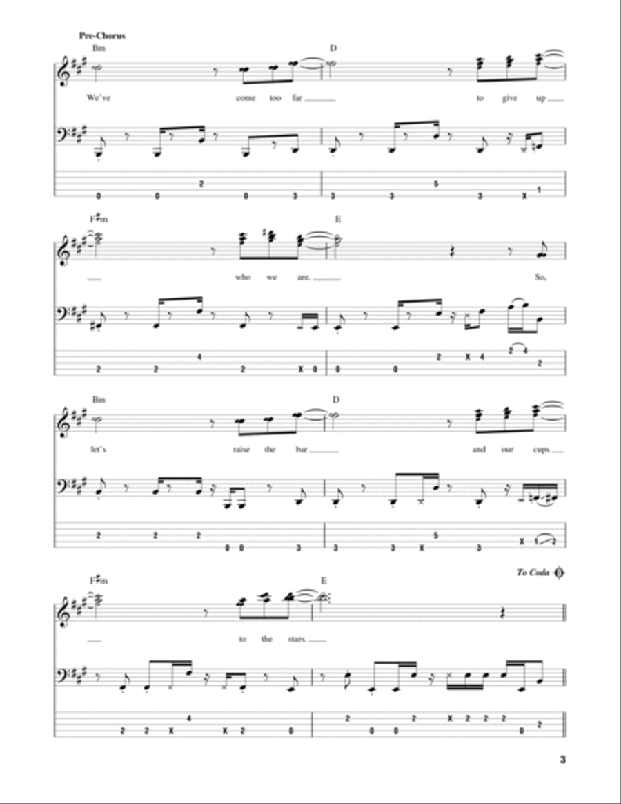 Get Lucky Guitar Tablature scores gallery preview page 3