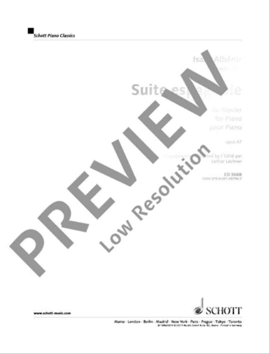 Suite espagnole Suite espagnole Piano Solo scores gallery preview page 2