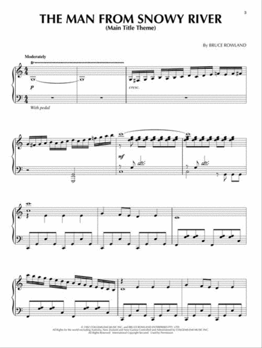 The Man from Snowy River Piano Solo scores gallery preview page 5