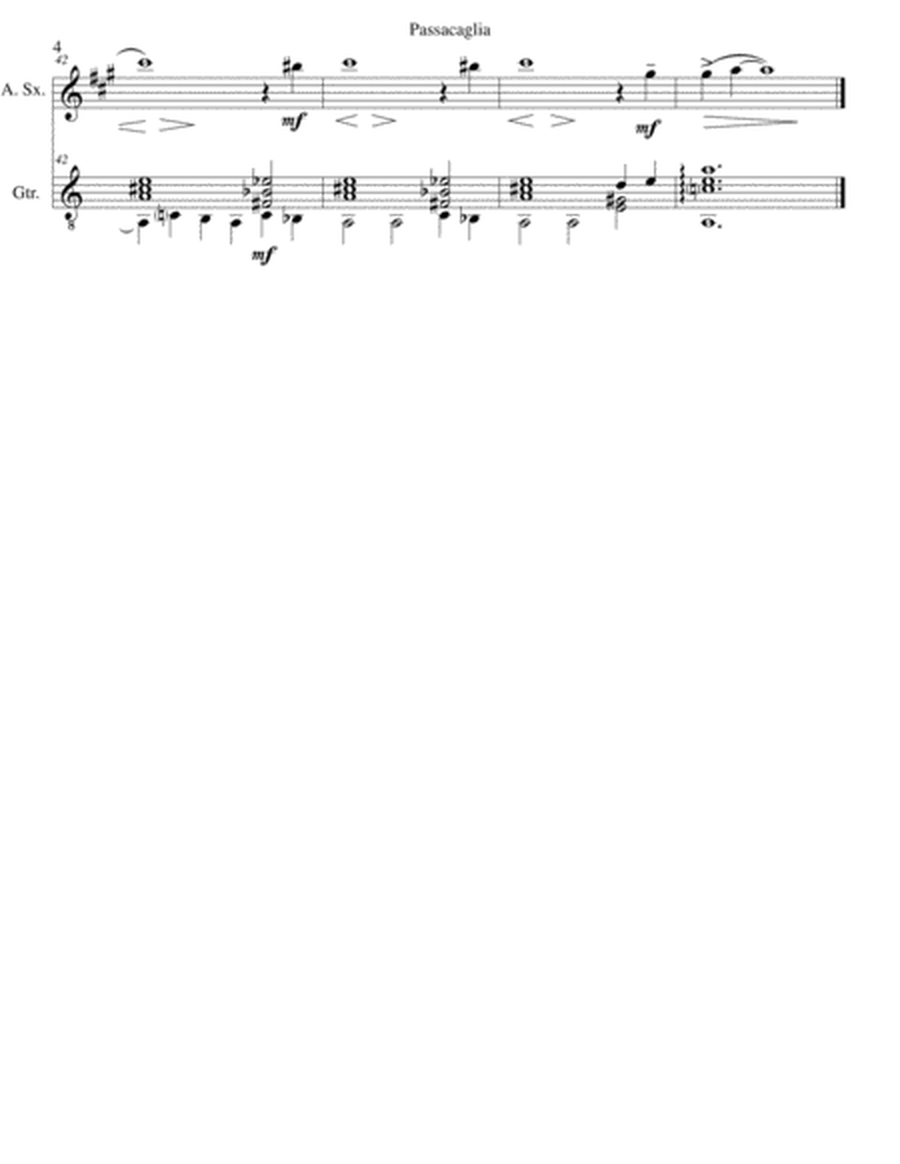 Passacaglia for alto saxophone and guitar image number null