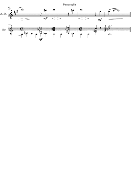 Passacaglia for alto saxophone and guitar image number null