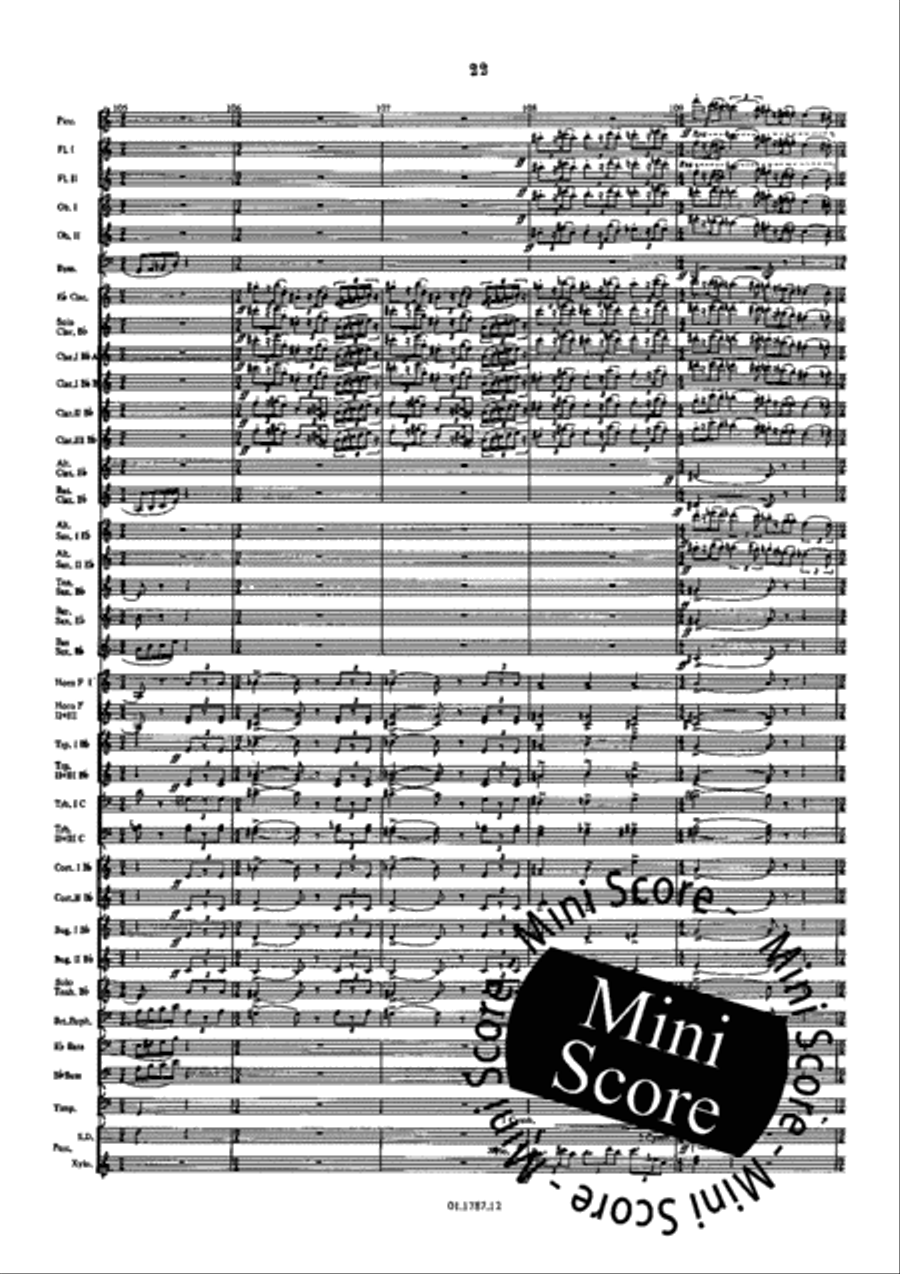 Symphonie de l'Eau Concert Band scores gallery preview page 26