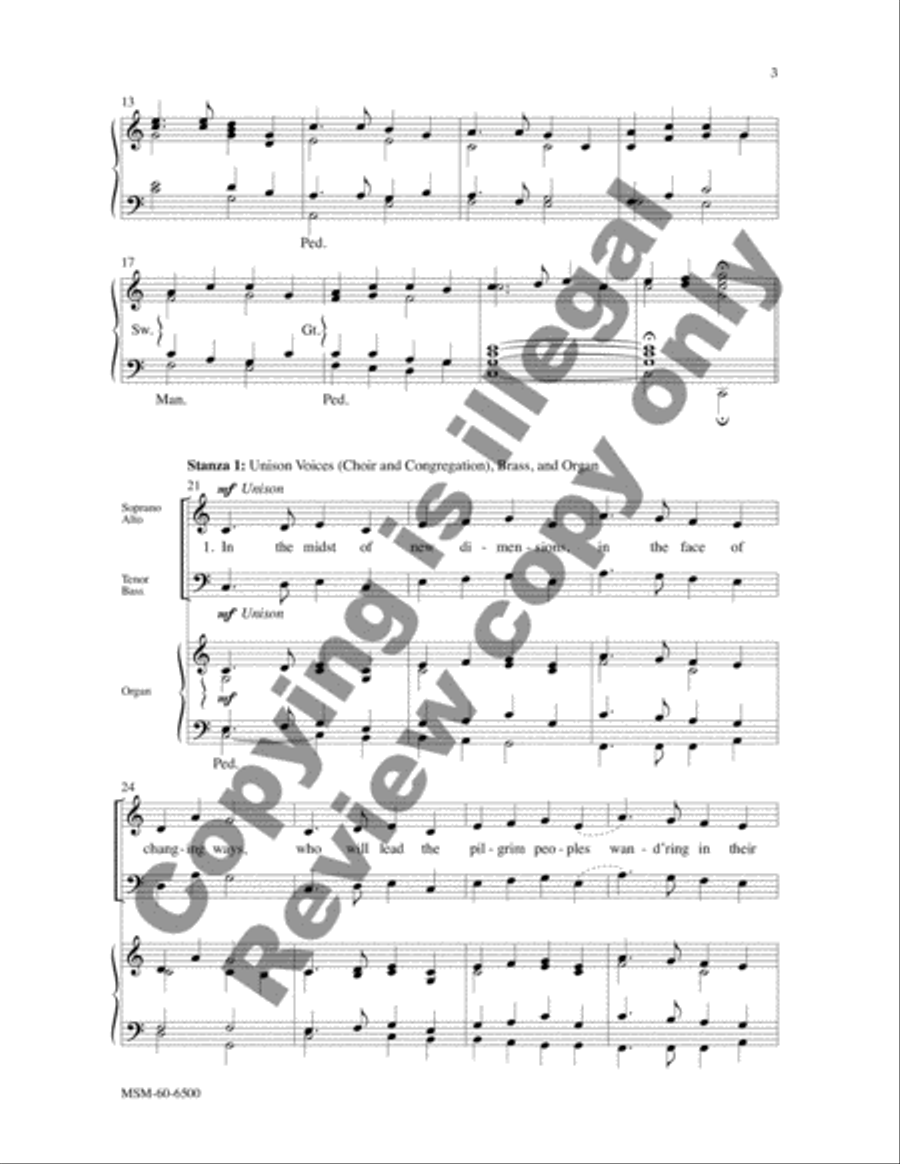 In the Midst of New Dimensions (Choral Score) image number null