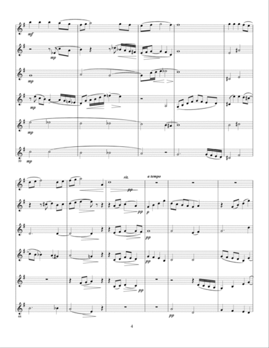 Have Yourself A Merry Little Christmas Woodwind Ensemble scores gallery preview page 4