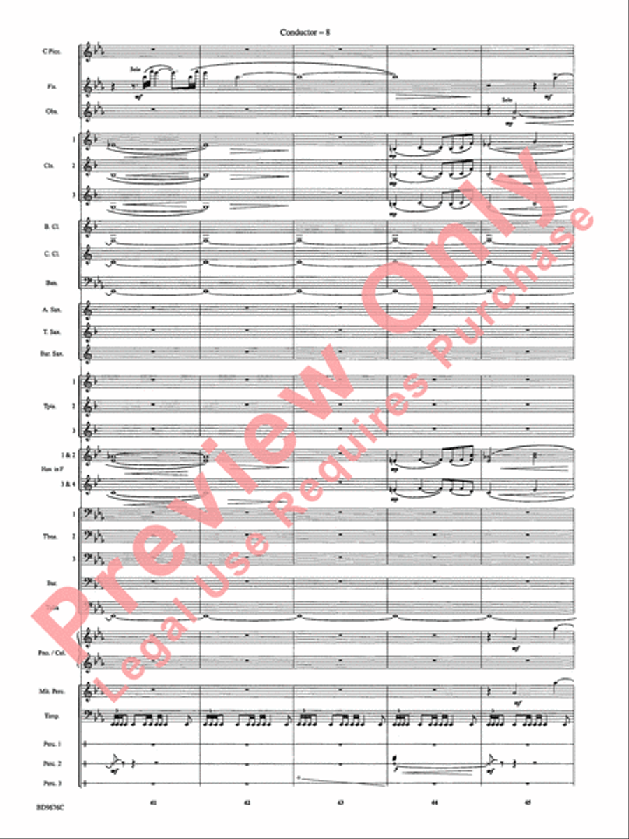 Paradiso Paradiso Concert Band scores gallery preview page 11
