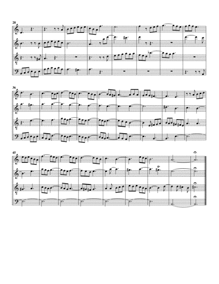 Prelude and fugue BWV 559 (arrangement for 4 recorders)