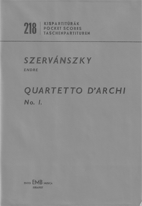 Book cover for Streichquartett Nr. 1